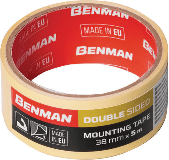 Morris Very Strong Αυτοκόλλητη Ταινία Διπλής Όψης Λευκή 5mx38mm