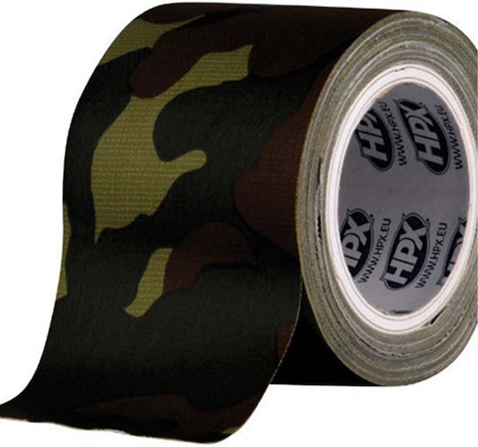 HPX Camo Tape Αυτοκόλλητη Υφασμάτινη Ταινία Μαύρη 5mx48mm