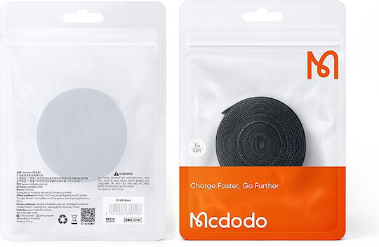 Mcdodo Αυτοκόλλητη Ταινία Χριτς Χρατς Μαύρη 1mx20mm