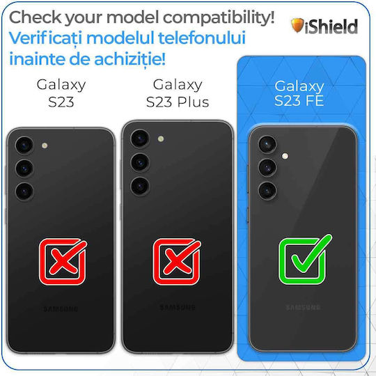 Husă Telefon Samsung Galaxy S23 FE Hybrid Armor Dual Shockproof Inel Rotativ Suport Funcție Compatibil Suport Magnetic Auto Nitro Ishield Negru