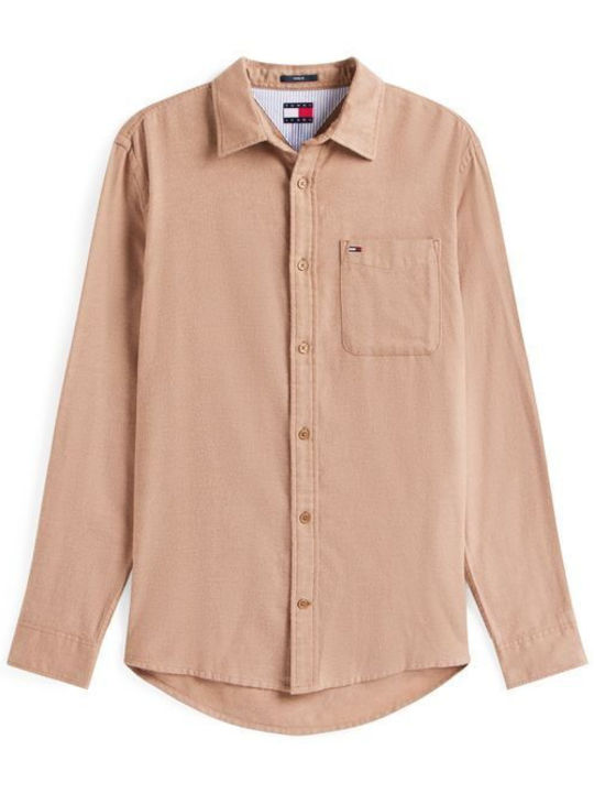 Long-sleeved Flannel Shirt Pecan Nut