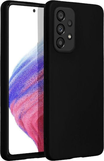 Forcell Soft Umschlag Rückseite Silikon Schwarz (Galaxy A53)