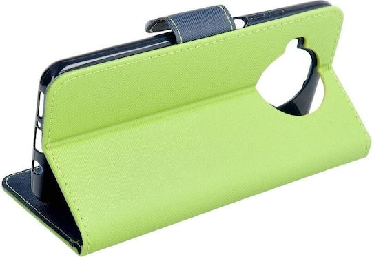 Fancy Brieftasche Synthetisches Leder Lime / Navy (Galaxy A33 5G)