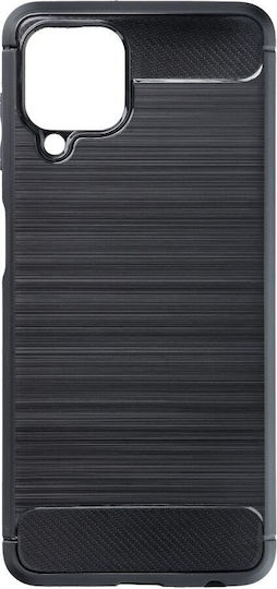 Forcell Carbon Задна корица Силикон Черен (Galaxy A22 4G)