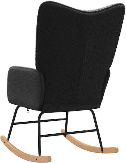 Bergère Negru 61x78x98cm
