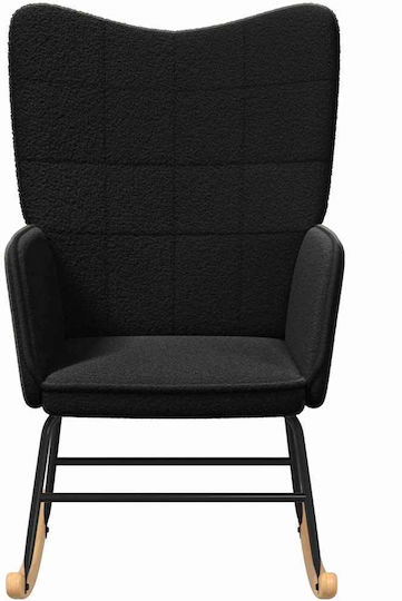 Bergère Negru 61x78x98cm