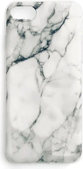 Wozinsky Marble Back Cover Silicon Set cu Geam Alb (Galaxy M51)