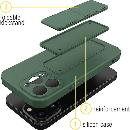 Wozinsky Kickstand Flexible Back Cover Σιλικόνης Ροζ (iPhone 12 Pro Max)
