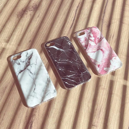 Wozinsky Marble Umschlag Rückseite Silikon Schwarz (Galaxy A72)
