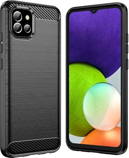 Hurtel Carbon Back Cover Σιλικόνης Μαύρο (Galaxy A03s)
