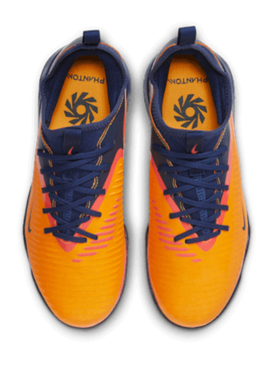 Phantom 6 Low Academy Erling Haaland TF Kids Soccer Shoes with Turf Laser Orange / Blue Void / Lemon Venom