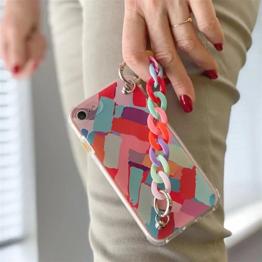 Hurtel Color Chain Flexible Back Cover Plastic / Silicone Multicolour (iPhone 13 mini)