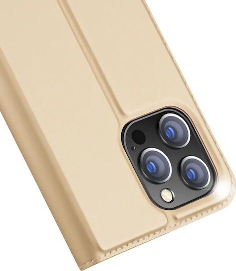 Dux Ducis Skin Pro Buchen Sie Synthetisches Leder Gold (iPhone 14 Pro Max)