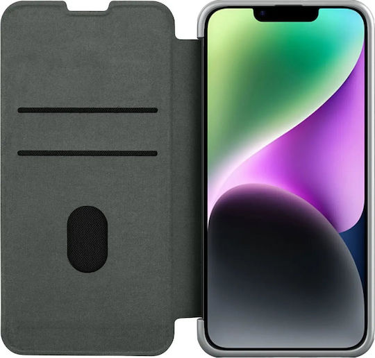 Nillkin Qin Pro Книга Пластмаса / Текстил Сив (iPhone 14 Plus)