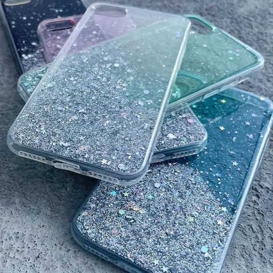 Wozinsky Star Glitter Shining Umschlag Rückseite Silikon Grün (Xiaomi Mi 10T Lite)