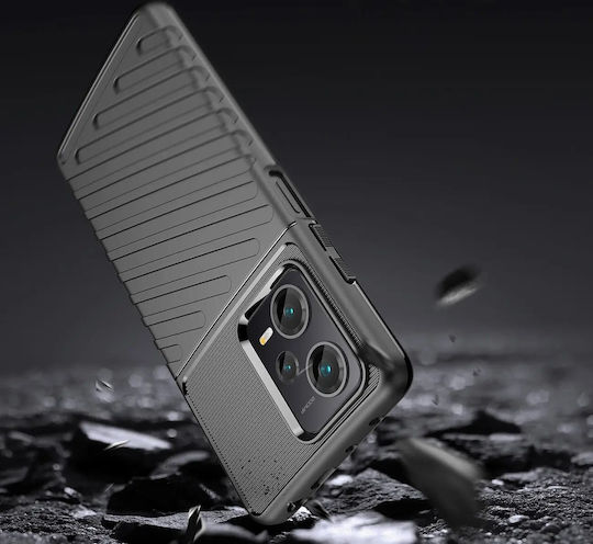 Hurtel Thunder Back Cover Σιλικόνης Μαύρο (Redmi Note 12 Pro+)