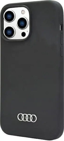 Audi Back Cover Silicon / Plastic Negru (iPhone 14 Pro)