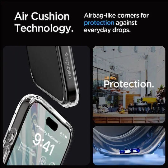 Spigen Mag Armor Back Cover Σιλικόνης Matte Black (iPhone 15 Pro)