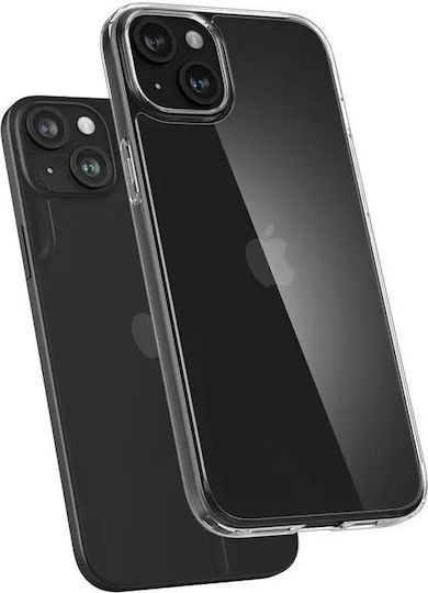 Spigen Air Skin Hybrid Crystal Back Cover Plastic / Silicone Transparent (iPhone 15 Plus)
