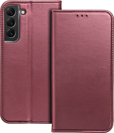 Smart smart magneto Buchen Sie Stoff / Kunststoff Magnetisch Burgundisch (Samsung A25 5G)