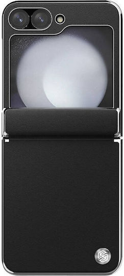 Nillkin Camshield Back Cover Piele artificială 0.8mm Negru (Galaxy Z Flip6)