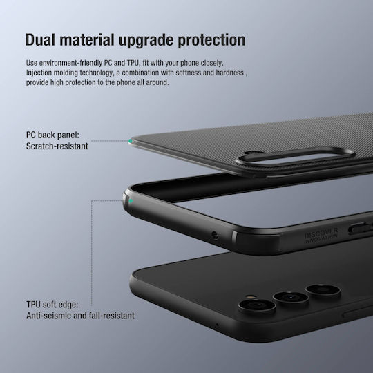 Nillkin Super Frosted Shield Pro Back Cover Σιλικόνης Μαύρο (Galaxy A54)