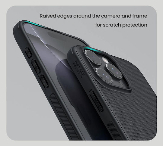 Nillkin Super Frosted Shield Pro Umschlag Rückseite Gehärtetes Glas 0.5mm Wasserdicht Schwarz (iPhone 17 Pro / iPhone 16 Pro)