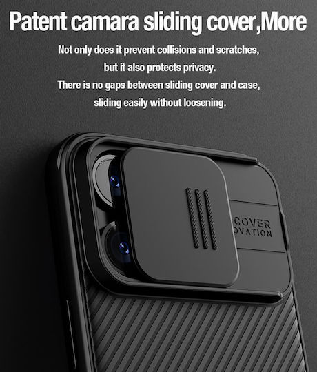 Nillkin Camshield Pro Back Cover Plastic Black (iPhone 15 Pro Max)