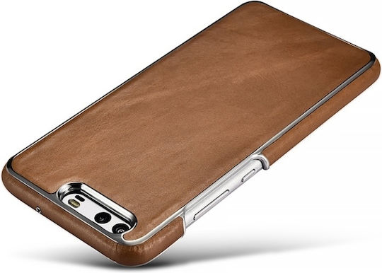 Xoomz Real Leather Back Cover Δερμάτινο Μαύρο (Huawei P10)