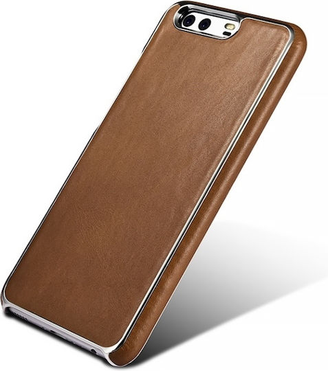Xoomz Real Leather Back Cover Δερμάτινο Μαύρο (Huawei P10)