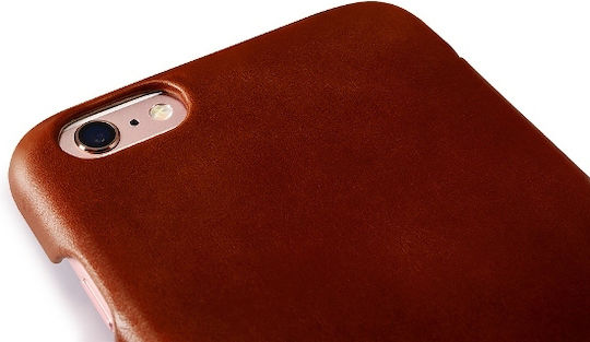 iCarer Vintage Curved Edge Book Δερμάτινο / Δερματίνης Κόκκινο (iPhone 6/6s)