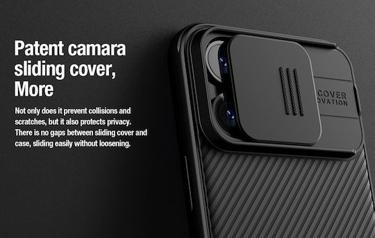 Nillkin CamShield Pro Задна корица Пластмаса / Силикон 0.2мм Магнитен Deep Purple (iPhone 15 Pro)