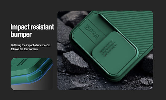 Nillkin CamShield Pro Задна корица Пластмаса / Силикон 0.2мм Магнитен Deep Purple (iPhone 15 Pro)