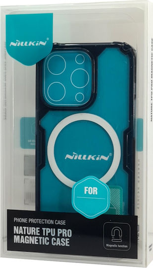 Nillkin Nature Pro Magnetic Umschlag Rückseite Silikon Transparent / White (iPhone 14 Pro)
