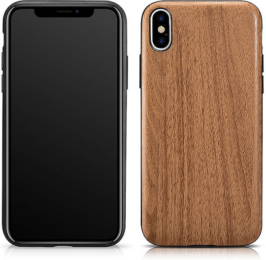 Xoomz Xoomz Back Back Cover Σιλικόνης Καφέ (iPhone X / Xs)
