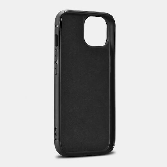 iCarer Oil Wax Umschlag Rückseite Leder Braun (iPhone 14 Pro)