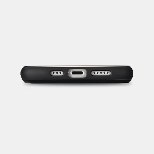 iCarer Oil Wax Umschlag Rückseite Leder Braun (iPhone 14 Pro)