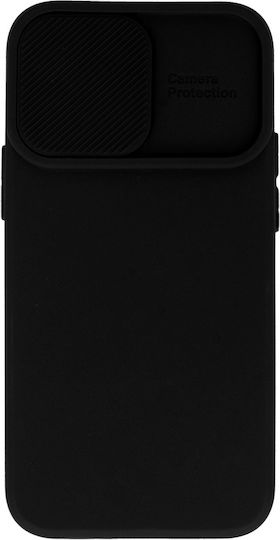 Powertech Back Cover Σιλικόνης Μαύρο (iPhone 15 Pro Max)