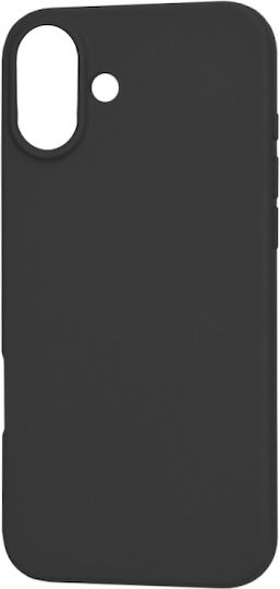 Senso Liquid Umschlag Rückseite Silikon Schwarz (iPhone 16 Plus)