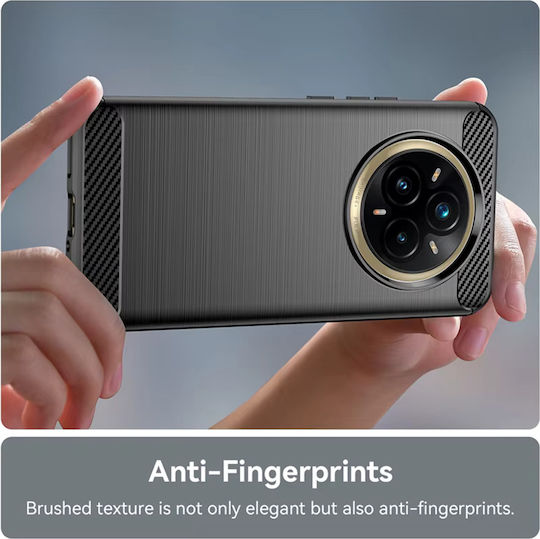 Techsuit Carbon Bumper Силикон / Пластмаса Черен (Realme 14 Pro+)