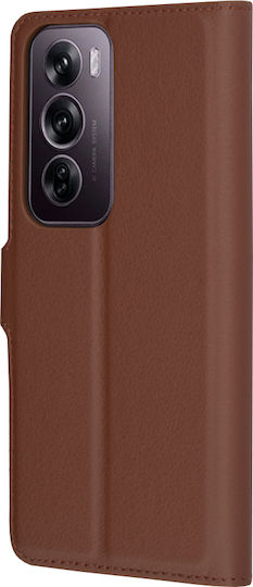 Techsuit Book Δερμάτινο Καφέ (Oppo Reno12 Pro)