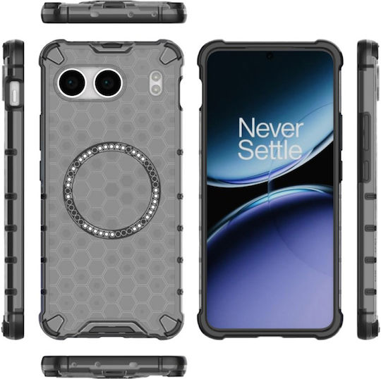 Techsuit Honeycomb Back Cover Silicone Black (OnePlus Nord 4)