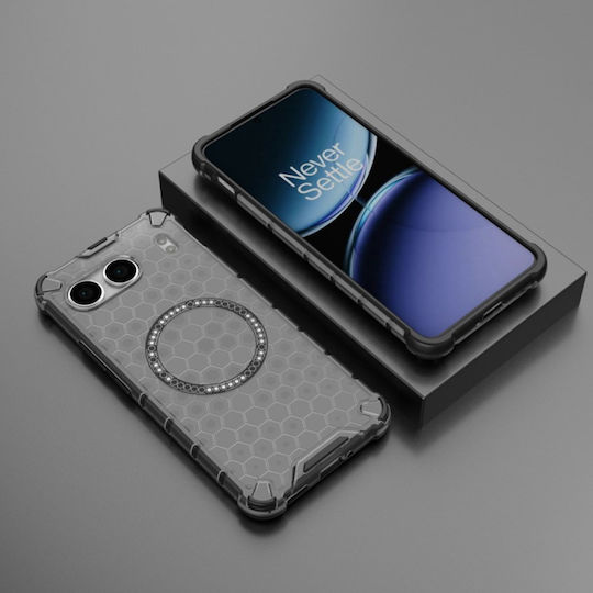 Techsuit Honeycomb Back Cover Silicone Black (OnePlus Nord 4)