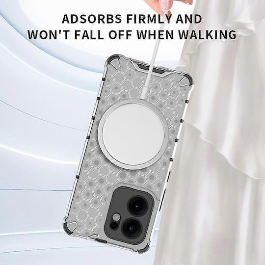 Techsuit Honeycomb Bumper Silicone White (Oppo Reno13 F / FS)