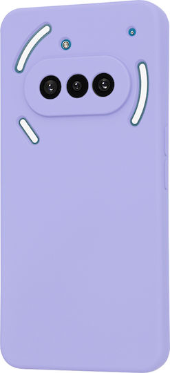 Techsuit Back Cover Silicone Purple (Nothing Phone (3a) - Techsuit)