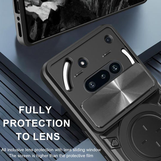 Techsuit Back Cover Metalic Negru (Nothing Phone (3a))
