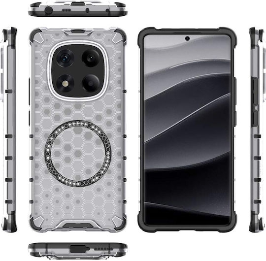 Techsuit Honeycomb Stoßstange Kunststoff / Silikon Weiß (Redmi Note 14 Pro+)