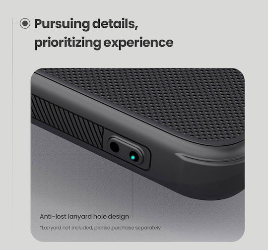 Nillkin Super Frosted Shield Pro Series Задна корица Пластмаса / Силикон 0.5мм Водоустойчив Черен (Redmi Note 14 Pro 5G / Poco X7)