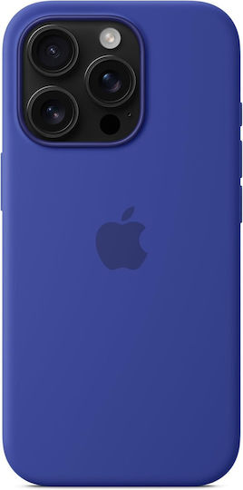 Apple Silicone Case με MagSafe Back Cover Silicone Ultramarine (iPhone 16 Pro)