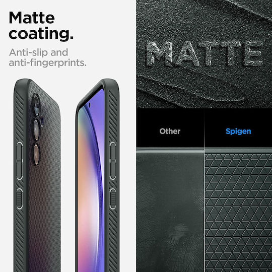 Spigen Liquid Air Umschlag Rückseite Silikon Abyss Green (Galaxy A54)